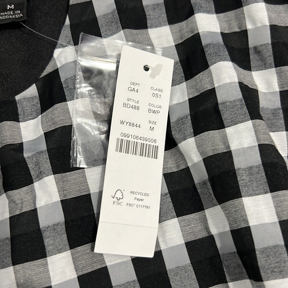 J. Crew Puff Sleeve Mini Dress in Textured Plaid Medium NWT - Picture 6 of 16